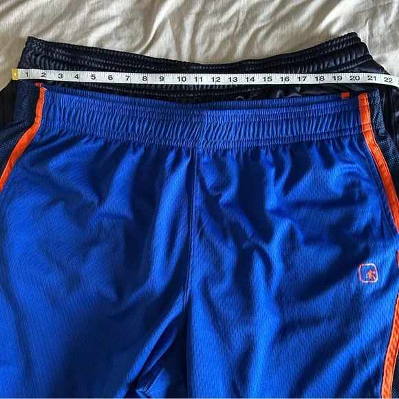 Men's And1 Blue, Orange and Dark Blue Bundle Athletic basketball Shorts - Picture 15 of 16